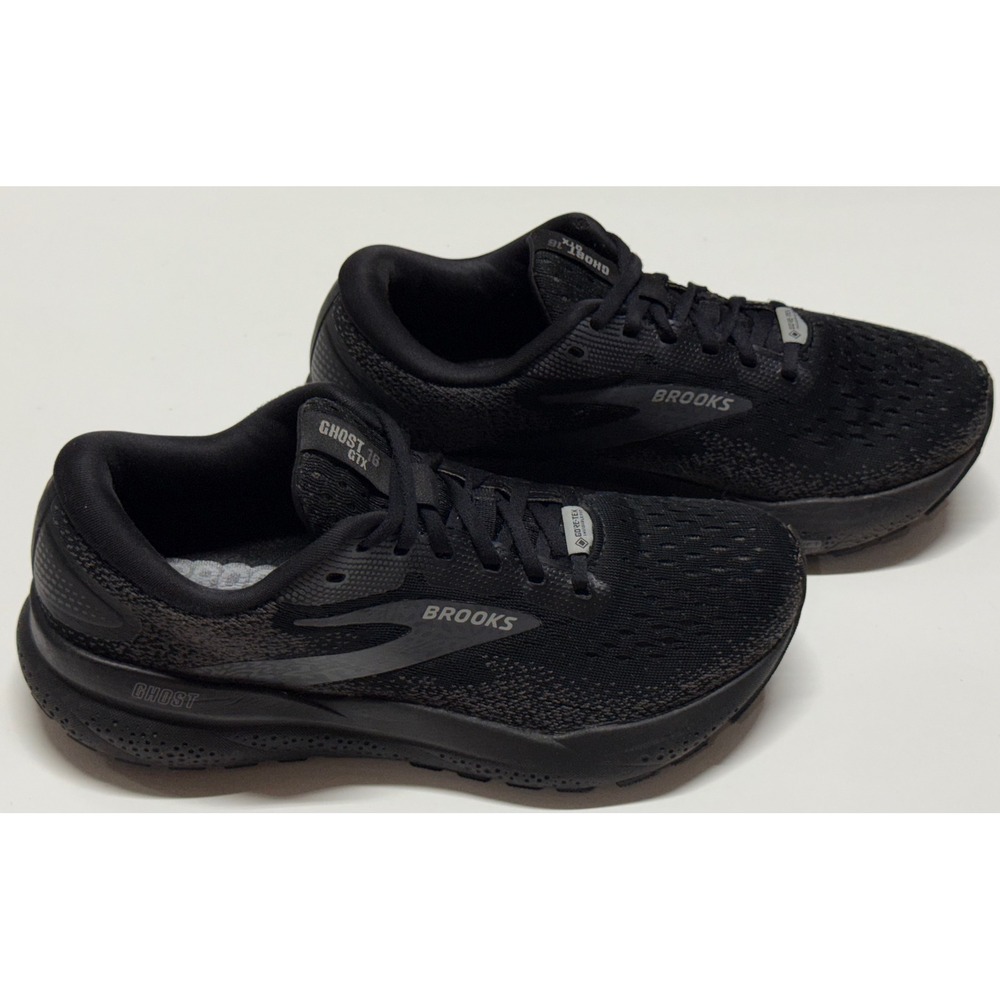 Brooks Ghost 16 GTX Black Waterproof Running Shoes Womens 8 1204191B020